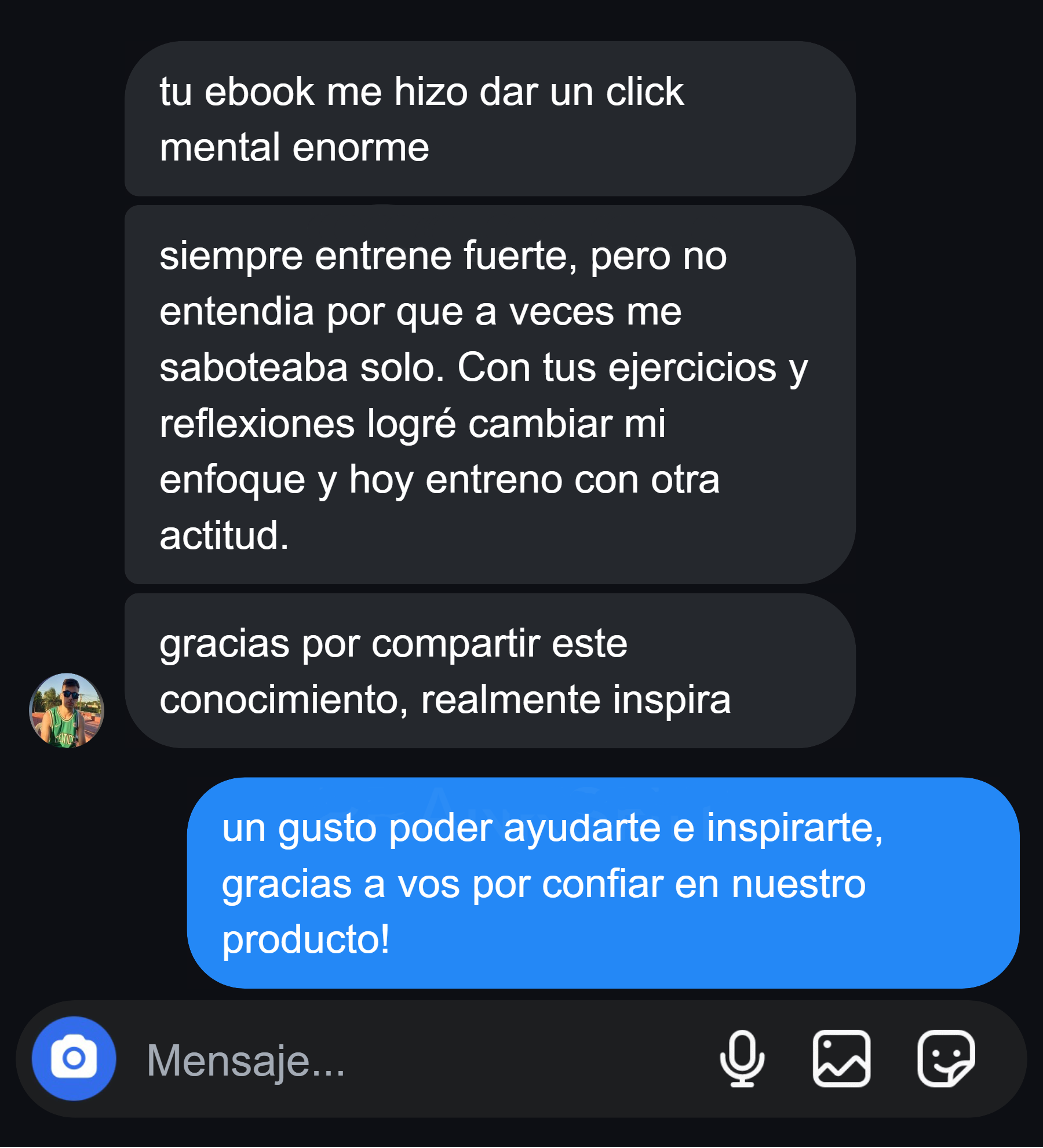 Testimonio WhatsApp